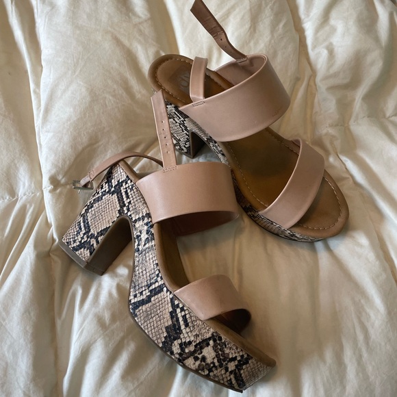 Dolce Vita snake skin print heels, worn twice and are super comfy! - Picture 2 of 5